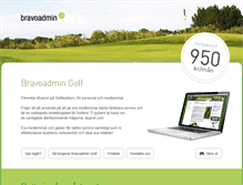 Tablet Screenshot of golf.bravoadmin.se